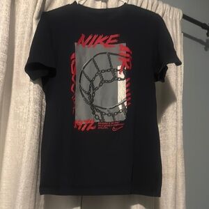Nike Kids Black Graphic T-Shirt
